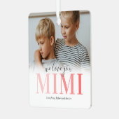 Ornement En Métal Nous vous aimons Mimi 2 Photo Noël (Avant gauche)