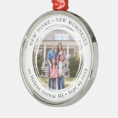 Ornement En Métal Nouveau Accueil Photo Houclier Keepsaké (Gauche)