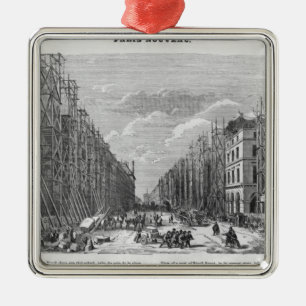 Ornement En Métal Nouveau Paris, vue d'une pièce de rue de Rivoli