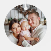 Ornement En Métal Nouveau style moderne double face deux photo perso (Verso)