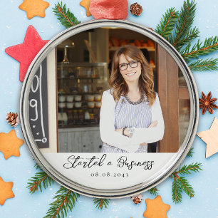 Ornement En Métal Nouvelle entreprise jalon de garde de photos