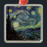 Ornement En Métal Nuit étoilée - van Gogh<br><div class="desc">De la lampe du mineur de Nuenen à celle qu'il plaça sur son rebord de fenêtre suivant la scène avec Gauguin ; de la vedette du soir il nota en 1875 dans Corot Olive Orchard à la lettre qu'il écrivit à son frère en août 1888, dans laquelle il disait :...</div>