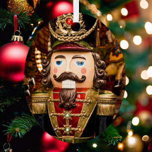 Ornement En Métal Nutcracker Soldat Arbre de Noël Ajouter année
