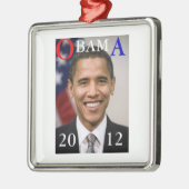 ORNEMENT EN MÉTAL OBAMA 2012 (Gauche)