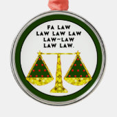 Ornement En Métal Objet de collection Noël Avocat (Devant)