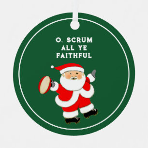 Ornement En Métal Objet de collection personnalisé de Noël de rugby