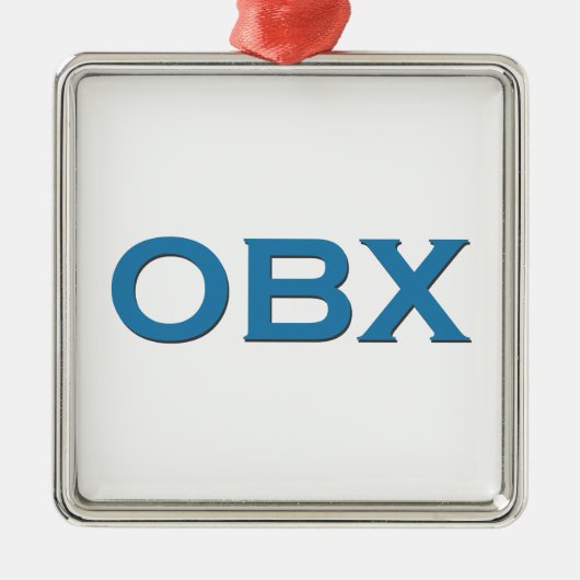 Ornement En Métal OBX (banques externes la Caroline du Nord) (Devant)