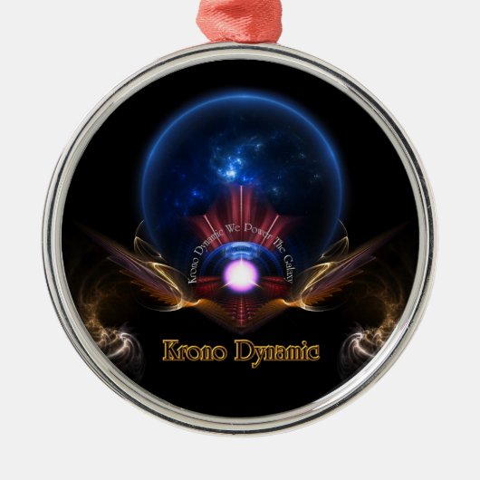 Ornement En Métal Oeuvre d'art fractal dynamique Krono Premium (Devant)