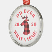 Ornement En Métal Oh Deer Qu'a fait Buffalo 2020 (Gauche)