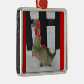 Ornement En Métal Oie de Noël (Droite)