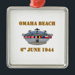 Ornement En Métal Omaha Beach 6 juin 1944<br><div class="desc">Omaha Beach 6 juin 1944,  débarquement en Normandie</div>