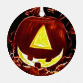 Ornement En Métal One Eyed Jack O-Lantern Halloween (Verso)
