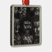 Ornement En Métal Onze visages grotesques (Droite)