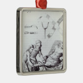 Ornement En Métal Opération chirurgicale pour amputer une jambe (Droite)