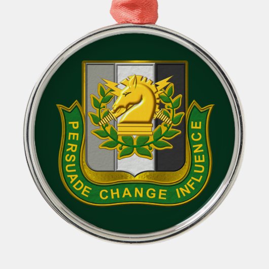 ORNEMENT EN MÉTAL OPÉRATIONS PSYCHOLOGIQUES PSYOPÉRATIONS (Devant)