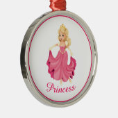 Ornement En Métal Ornament de Noël de la princesse (Droite)