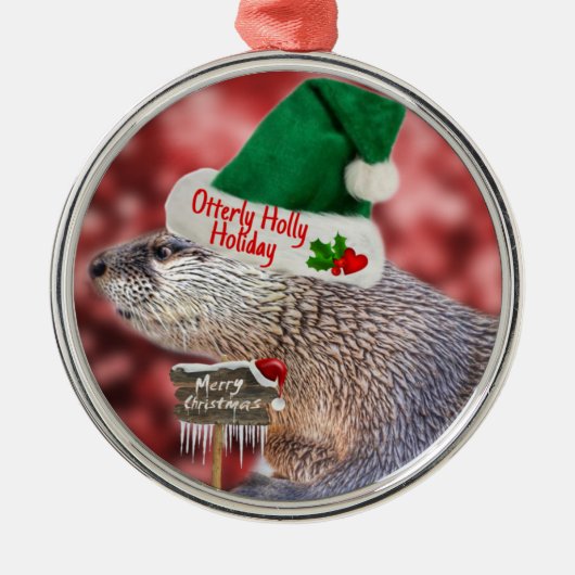 Ornement En Métal Otter Christmas ornament (Devant)