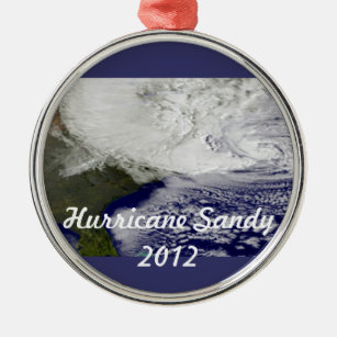 Ornement En Métal Ouragan Sandy 2012