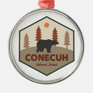 Ornement En Métal Ours de la forêt nationale de Conecuh