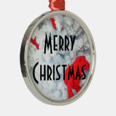 Ornement En Métal Ours en peluche rouge dans l'arbre de Noël (Droite)