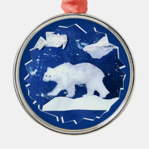 Ornement En Métal Ours polaire "Art by Kids"