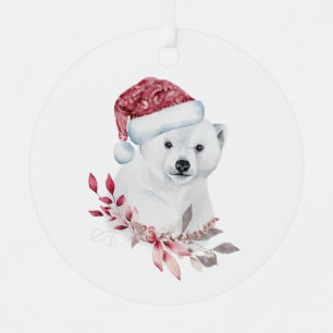 Ornement En Métal Ours polaire de Noël