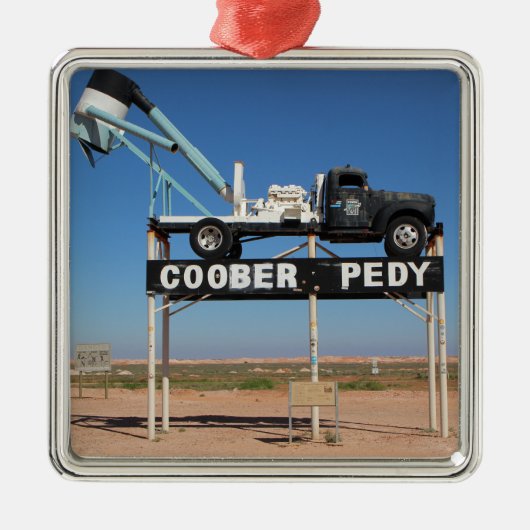 Ornement En Métal Outback Coober Pedy Customized Souvenir (Devant)
