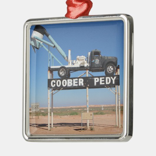 Ornement En Métal Outback Coober Pedy Customized Souvenir (Gauche)