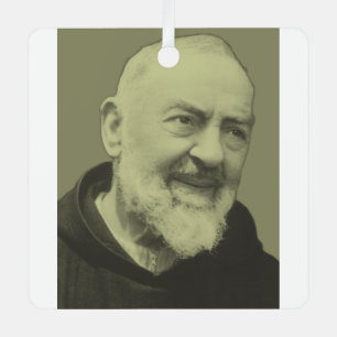 Ornement En Métal Padre Pio de Pietrelcina