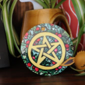 Ornement En Métal Pagan Yule Pentagram