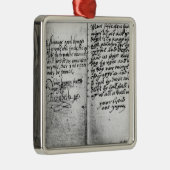 Ornement En Métal Page de manuscrit (Droite)