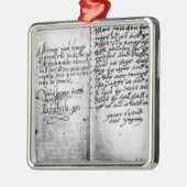 Ornement En Métal Page de manuscrit (Gauche)