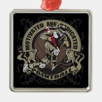 Ornement En Métal Paintball motivé