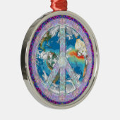 Ornement En Métal Paix - coexistez (Droite)