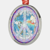 Ornement En Métal Paix - coexistez (Gauche)