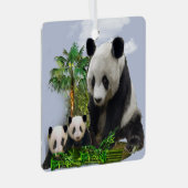 Ornement En Métal Panda Bears (Avant droite)