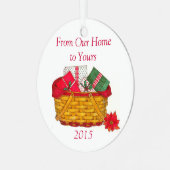 Ornement En Métal Panier de Noël (Avant gauche)