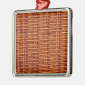 Ornement En Métal Panier de pique-nique en osier Brown rustique Styl (Gauche)