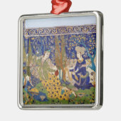 Ornement En Métal Panneau de tuile-work vitré de poterie de terre, (Gauche)