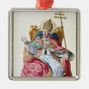 Ornement En Métal Pape Pius VI (1717-99) de 'DES Estampes de