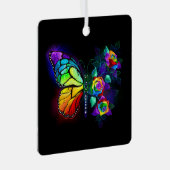 Ornement En Métal Papillon arc-en-ciel (Avant droite)