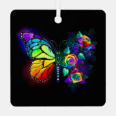 Ornement En Métal Papillon arc-en-ciel (Verso)