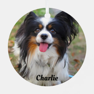 Ornement En Métal Papillon Chien Chien Chien Chien Chien Chien Perso