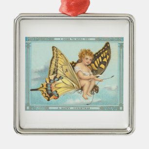 Ornement En Métal Papillon de Noël