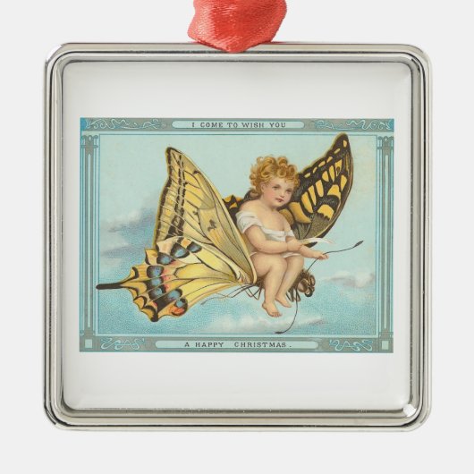 Ornement En Métal Papillon de Noël (Devant)