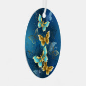 Ornement En Métal Papillons d'or (Avant droite)