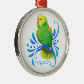 Ornement En Métal Parrot Amazonien double jaune (Droite)