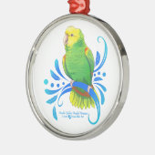 Ornement En Métal Parrot Amazonien double jaune (Gauche)