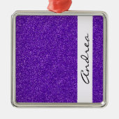 Ornement En Métal Parties scintillant violette, Arrière - plan Parti (Devant)