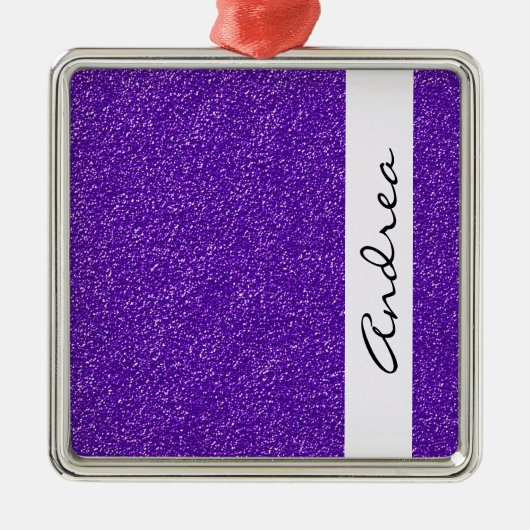 Ornement En Métal Parties scintillant violette, Arrière - plan Parti (Devant)